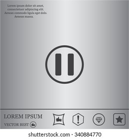 pause button vector icon