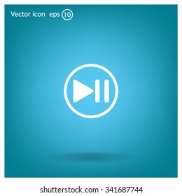 pause button vector icon