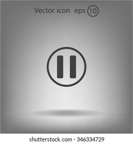 pause button vector icon