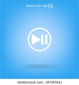 pause button vector icon