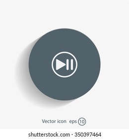 pause button vector icon