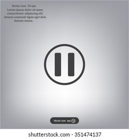 pause button vector icon
