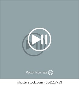 pause button vector icon
