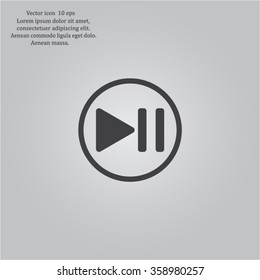 pause button vector icon