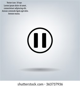 pause button vector icon