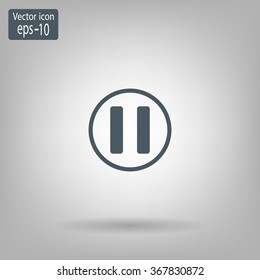 pause button vector icon