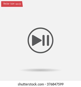 pause button vector icon