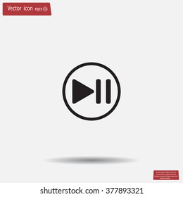 pause button vector icon