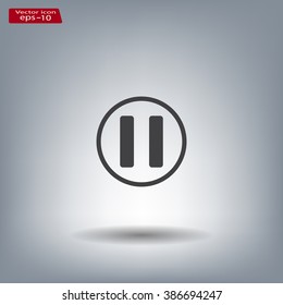 pause button vector icon