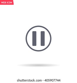 pause button vector icon