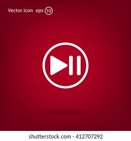 pause button vector icon