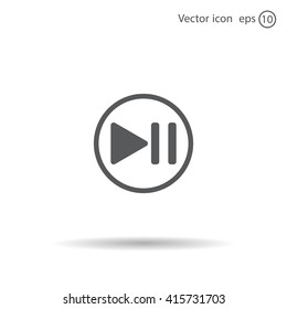 pause button vector icon