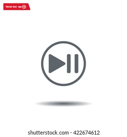 pause button vector icon