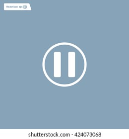 pause button vector icon