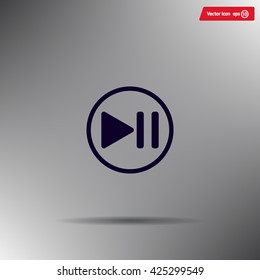 pause button vector icon