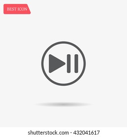 pause button vector icon