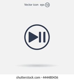pause button vector icon