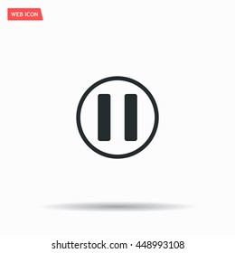 pause button vector icon
