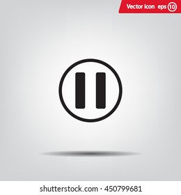 pause button vector icon
