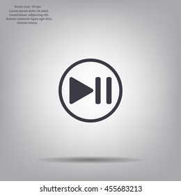 pause button vector icon