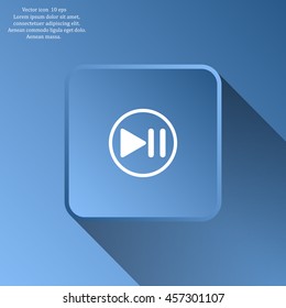 pause button vector icon