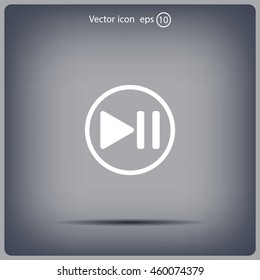 pause button vector icon