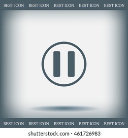pause button vector icon