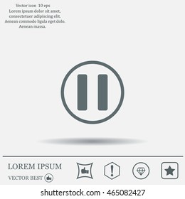 pause button vector icon
