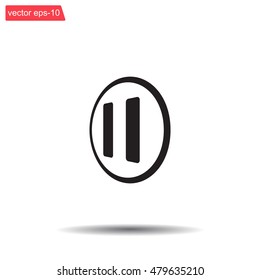 pause button vector icon