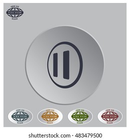 pause button vector icon