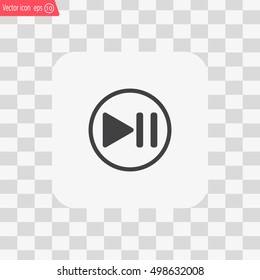 pause button vector icon