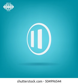 pause button vector icon