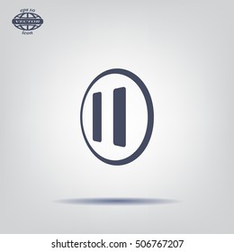 pause button vector icon