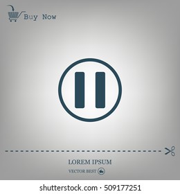 pause button vector icon