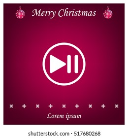 pause button vector icon