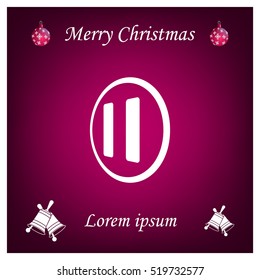 pause button vector icon