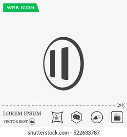 pause button vector icon