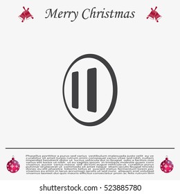 pause button vector icon