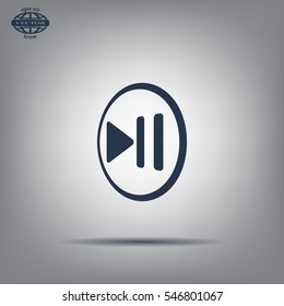 pause button vector icon
