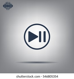 pause button vector icon