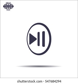 pause button vector icon