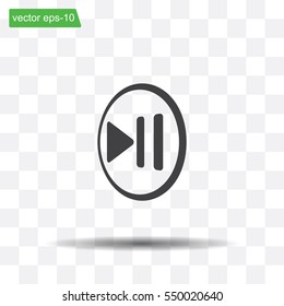 pause button vector icon