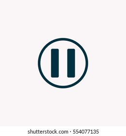 pause button vector icon