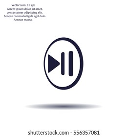 pause button vector icon