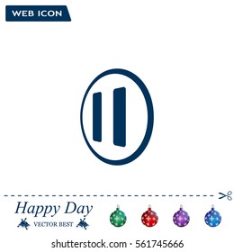pause button vector icon