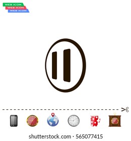 pause button vector icon