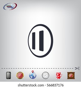 pause button vector icon