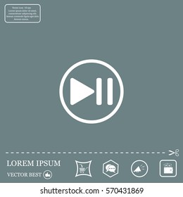 pause button vector icon