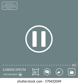 pause button vector icon
