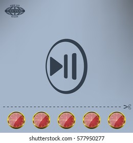 pause button vector icon